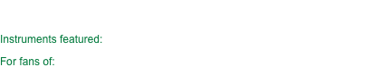 The best of the South.  Grimy voices, strong lyrics, unique delivery and some of the best production on a hip-hop album ever. 

Instruments featured: crisp drums, fender rhodes, rappin’.

For fans of: Outkast, 8Ball & MJG, Cool Breeze.